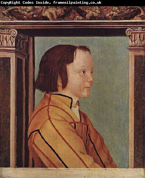 Ambrosius Holbein Young Boy with Brown Hair